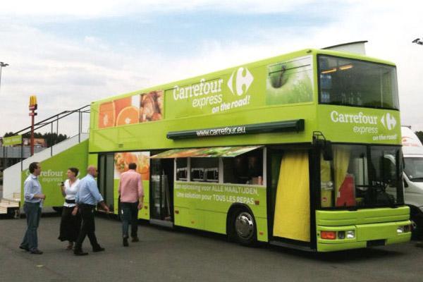 Bus événementiel carrefour